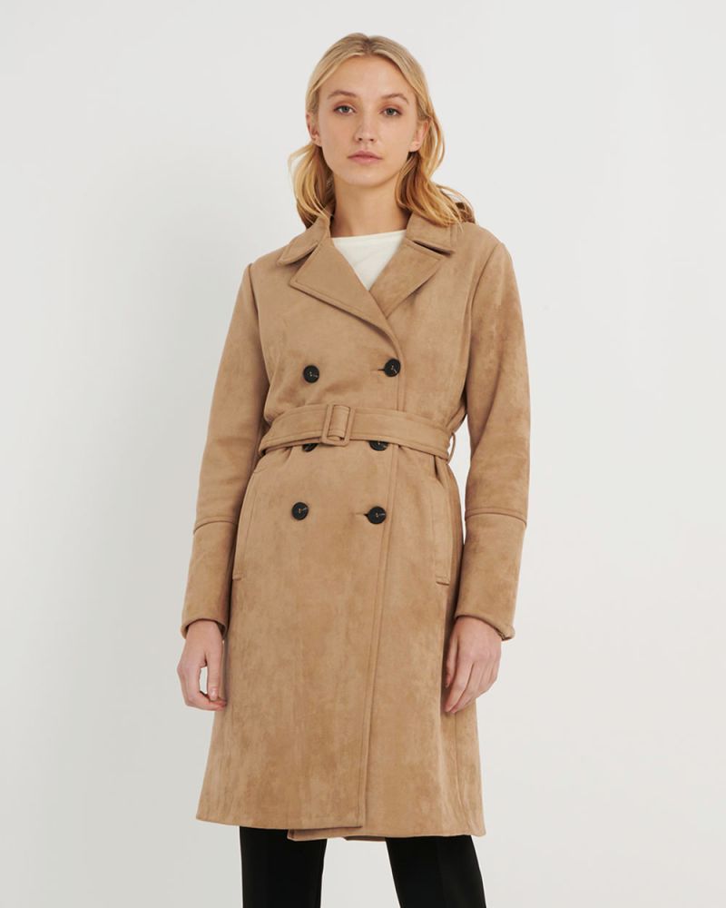 faux suede coat