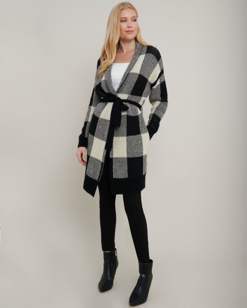 Zelda Check Coatigan