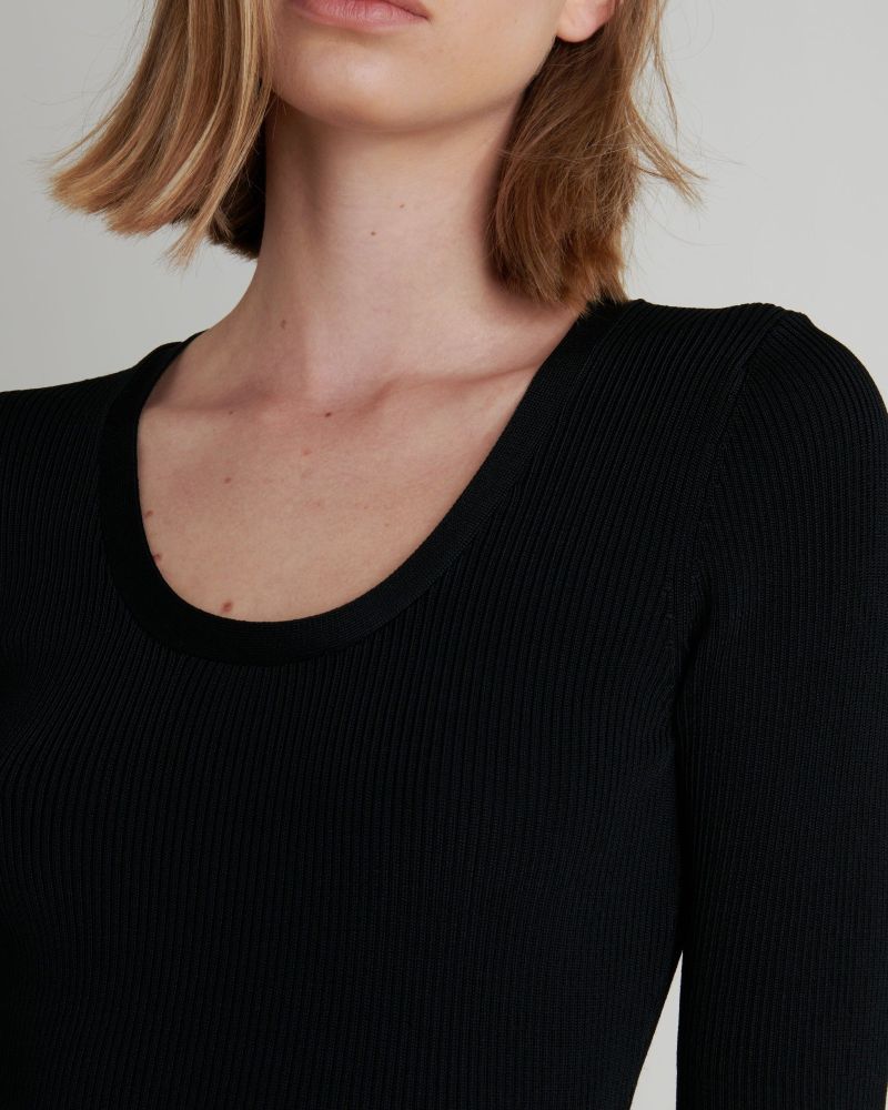 Luz Scoop Neck Knit Dress