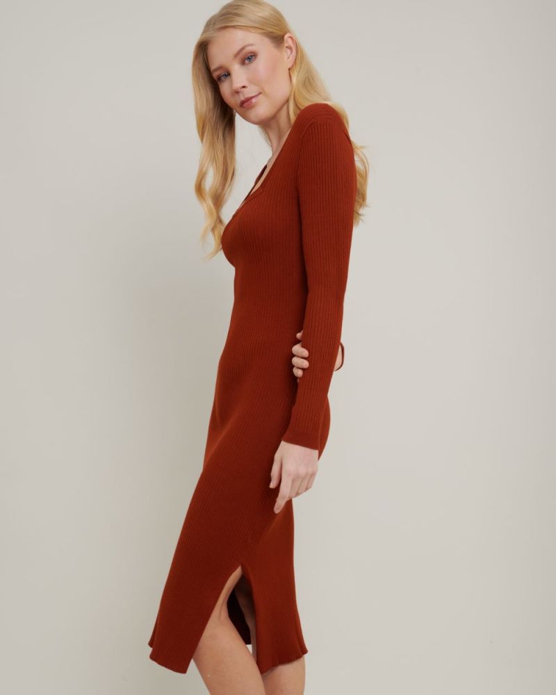 Genie Square Neck Knit Dress
