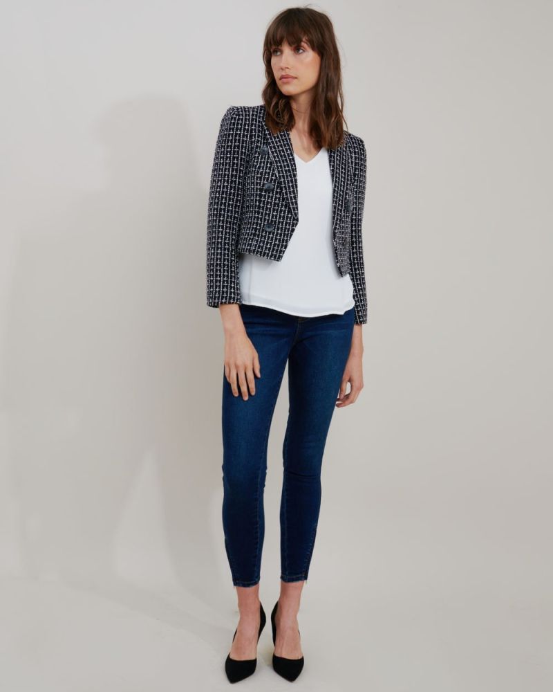 Evelynn Tweed Cropped Jacket