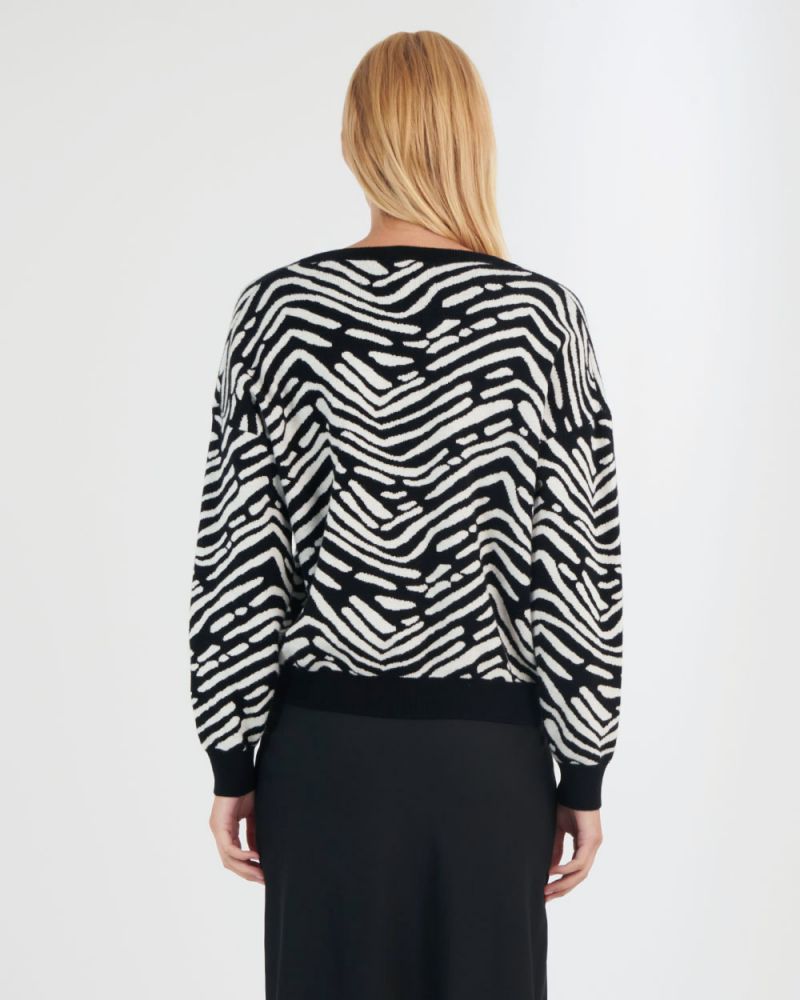 Blair Zebra Knit Sweater