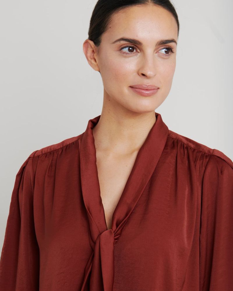 Yaretzi Tie Neck Blouse