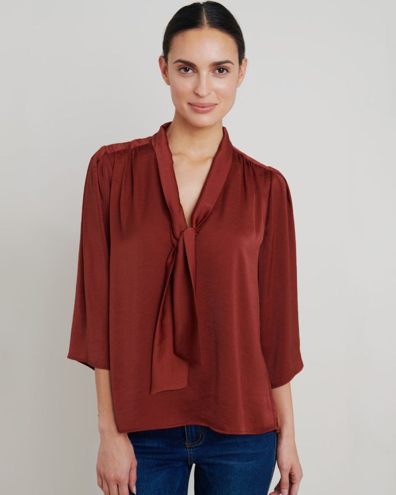 Yaretzi Tie Neck Blouse