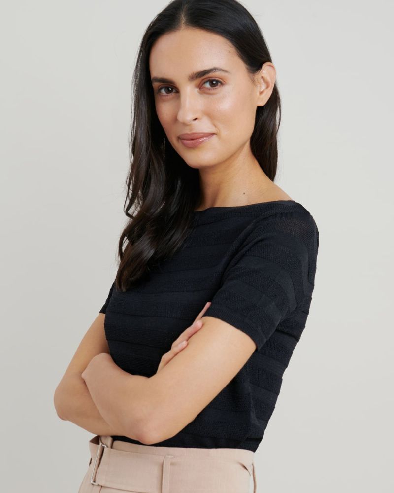 Lynette Boatneck Knit Top