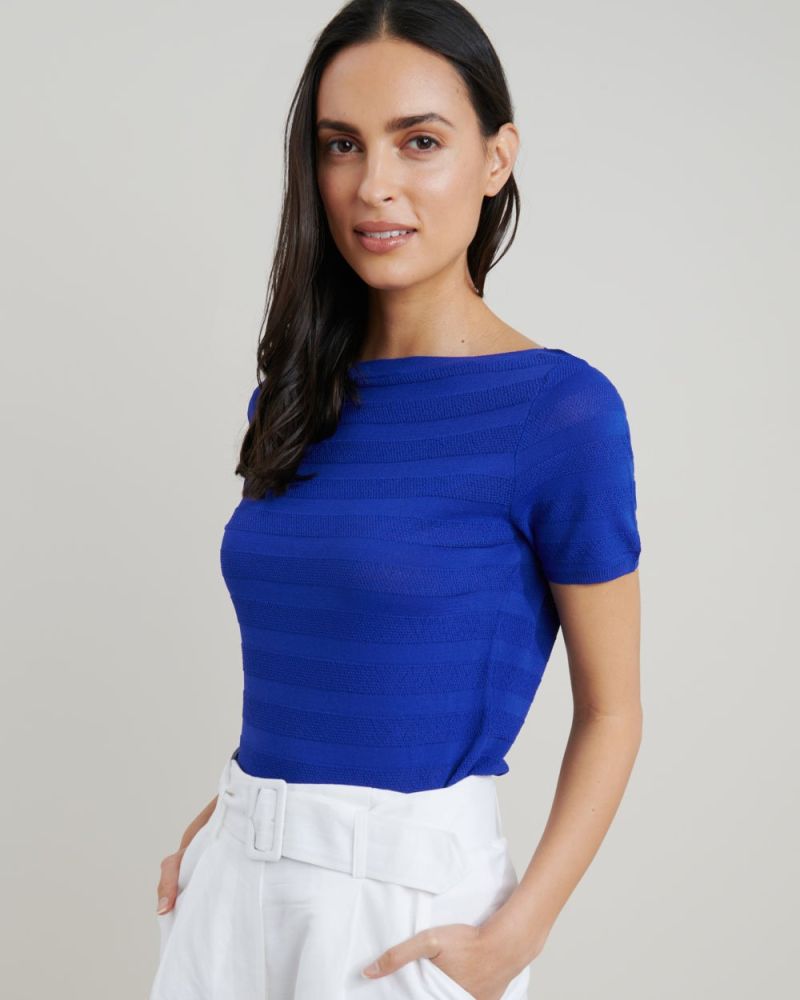 Lynette Boatneck Knit Top