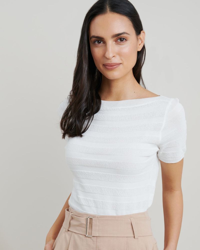 Lynette Boatneck Knit Top