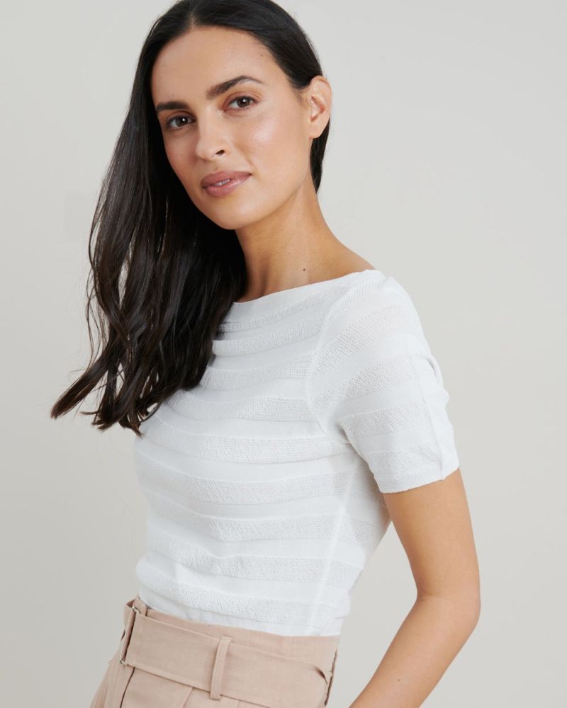 Lynette Boatneck Knit Top