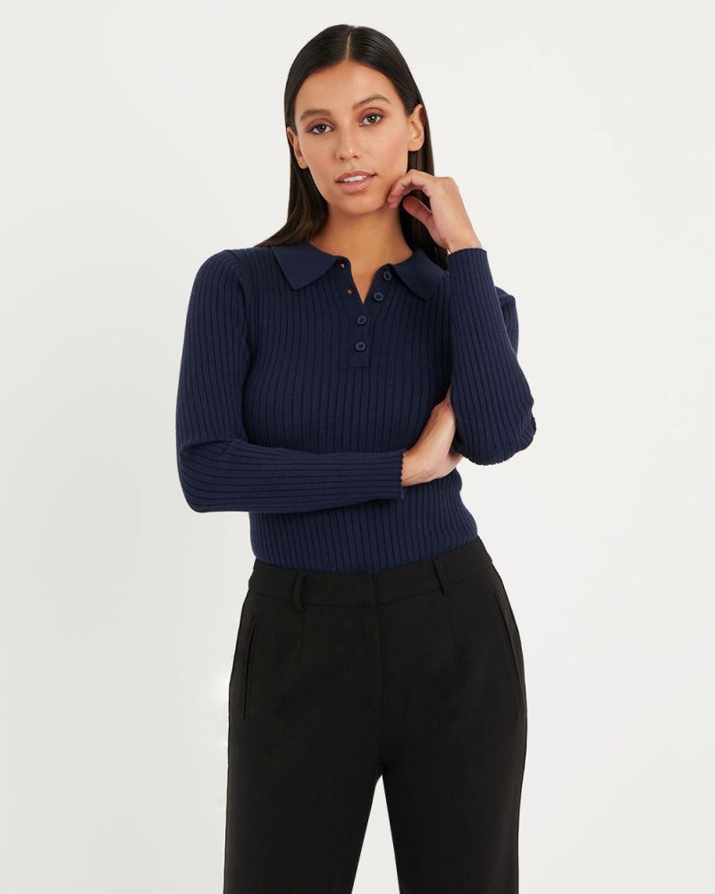 Susie Collared Knit