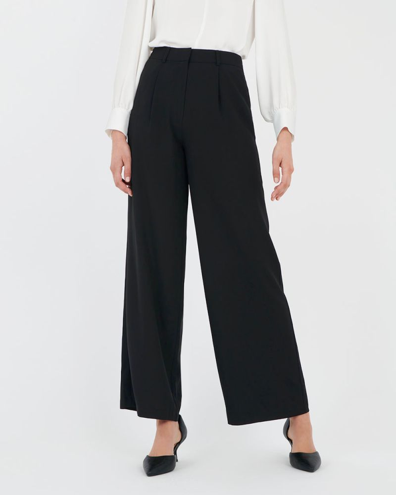 classic wide leg trousers