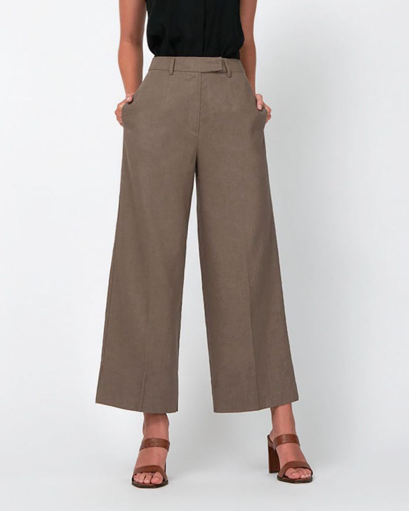classic wide leg trousers