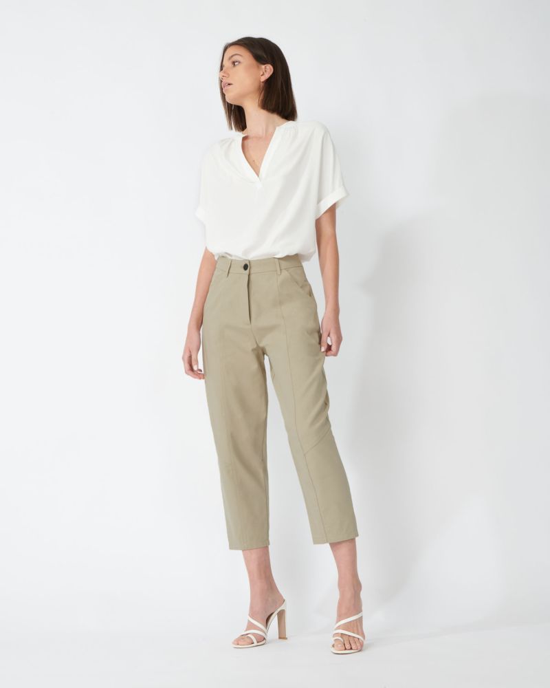 Jeanette Relaxed Tapered Cropped Trousers