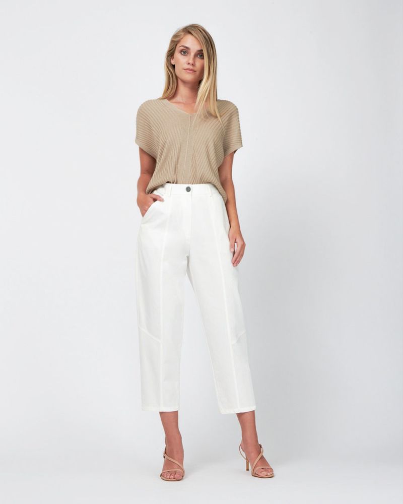 Jeanette Relaxed Tapered Cropped Trousers
