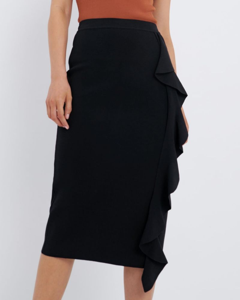 Demi Ruffle Midi Skirt