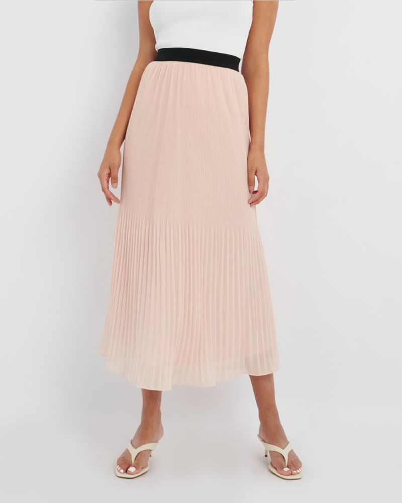 Cora Pleated Maxi Skirt