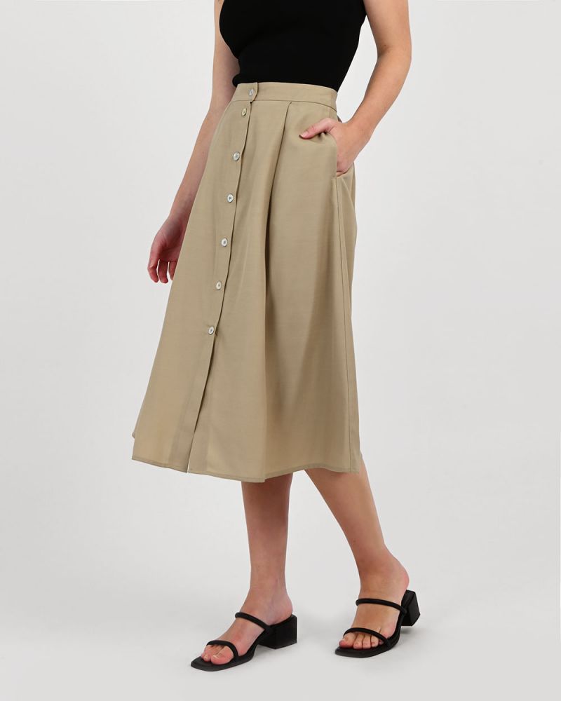 Megan Button-Up Skirt