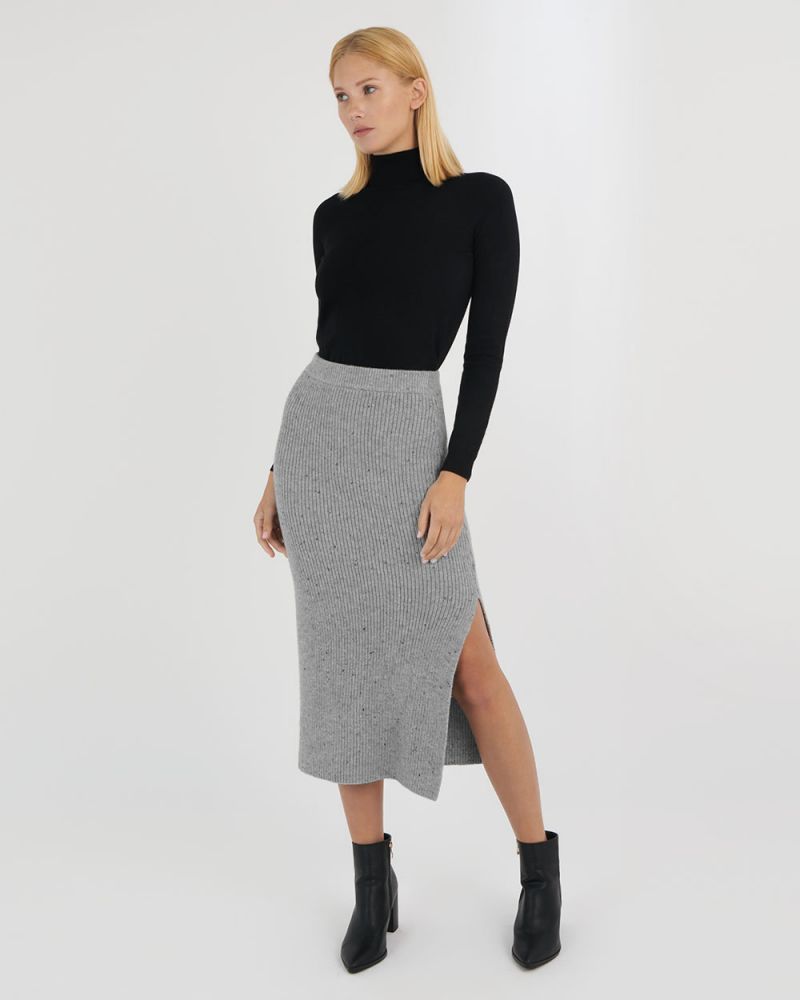 Gloria Split Knit Skirt