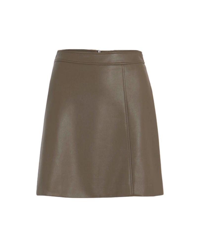 Itzia Faux Leather Aline Skirt
