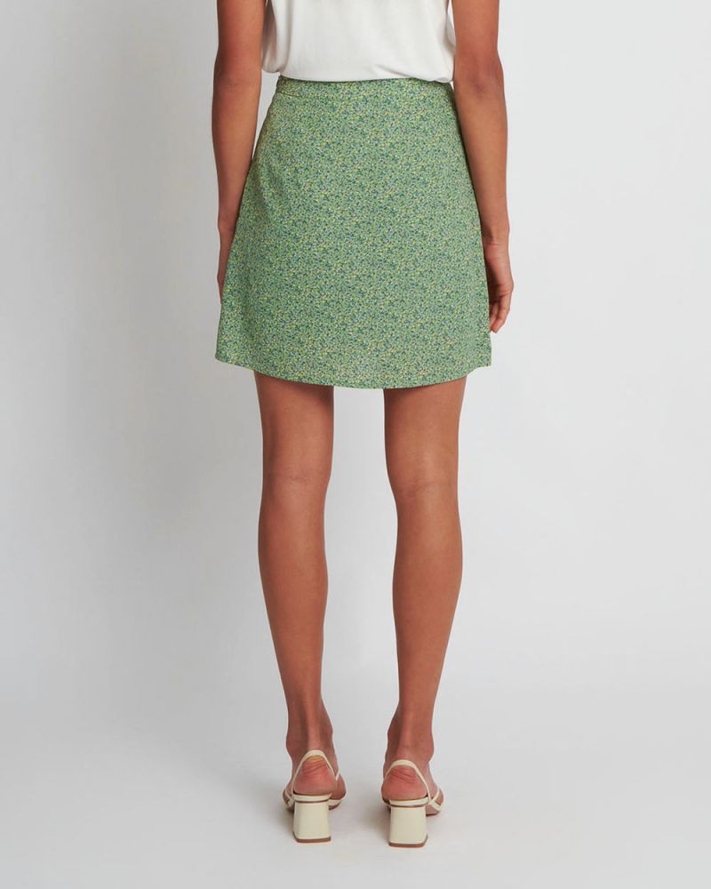 Arielle Button Mini Skirt