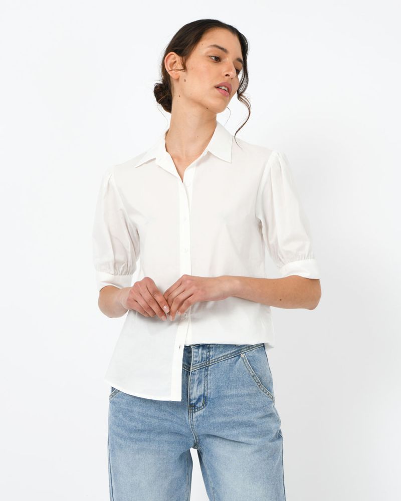 Darla 3/4 Length Sleeve Collared Shirt