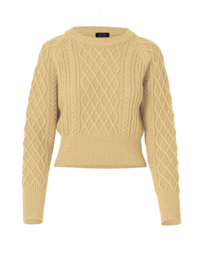 Carolyn Cropped Cable Knit