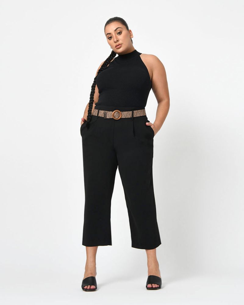 Mollie 2 Belted Cropped Pants