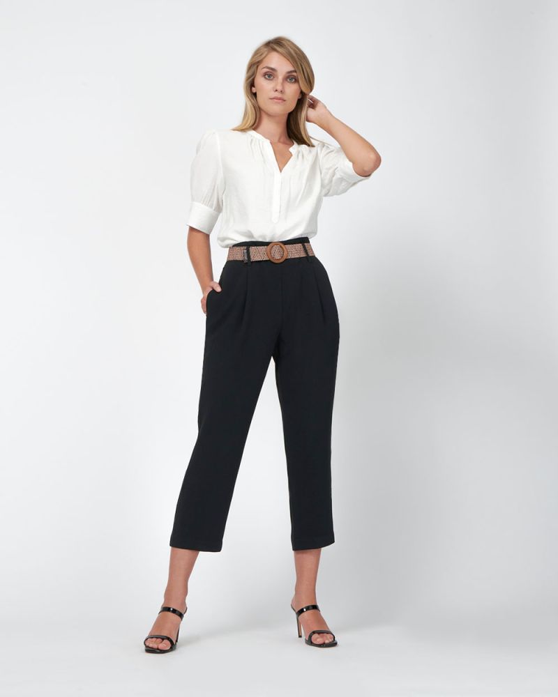 Mollie 2 Belted Cropped Pants