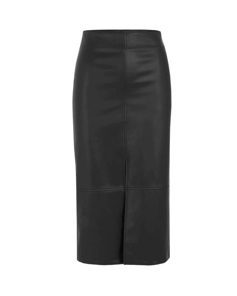 Luciana Faux Leather Skirt