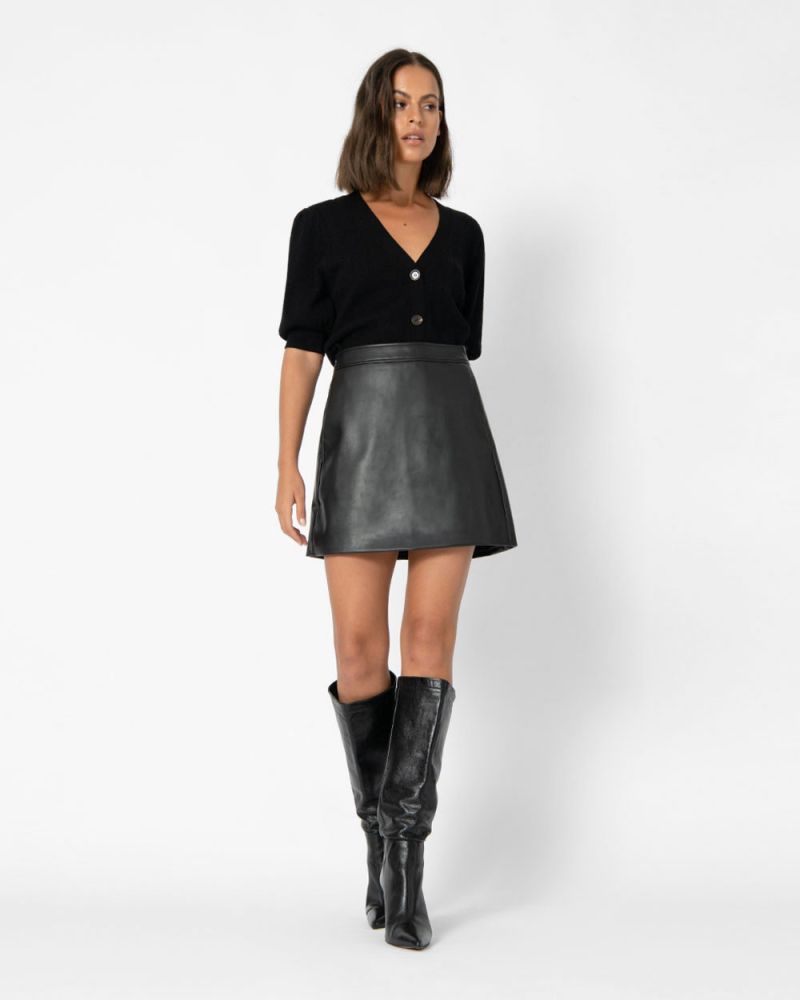 Miley Faux Leather Mini Skirt