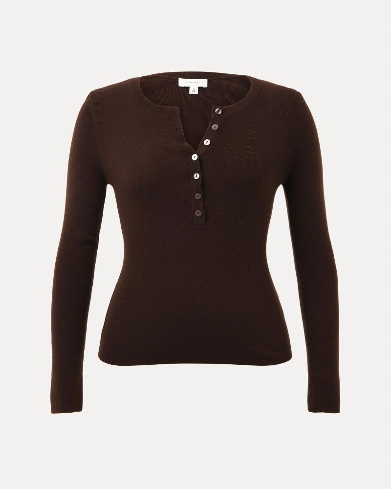 Henley Merino Button Up Knit 