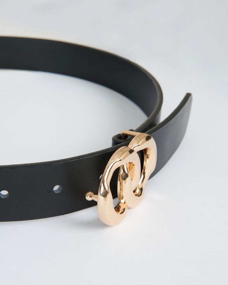 Mable Leather Double Ring Belt