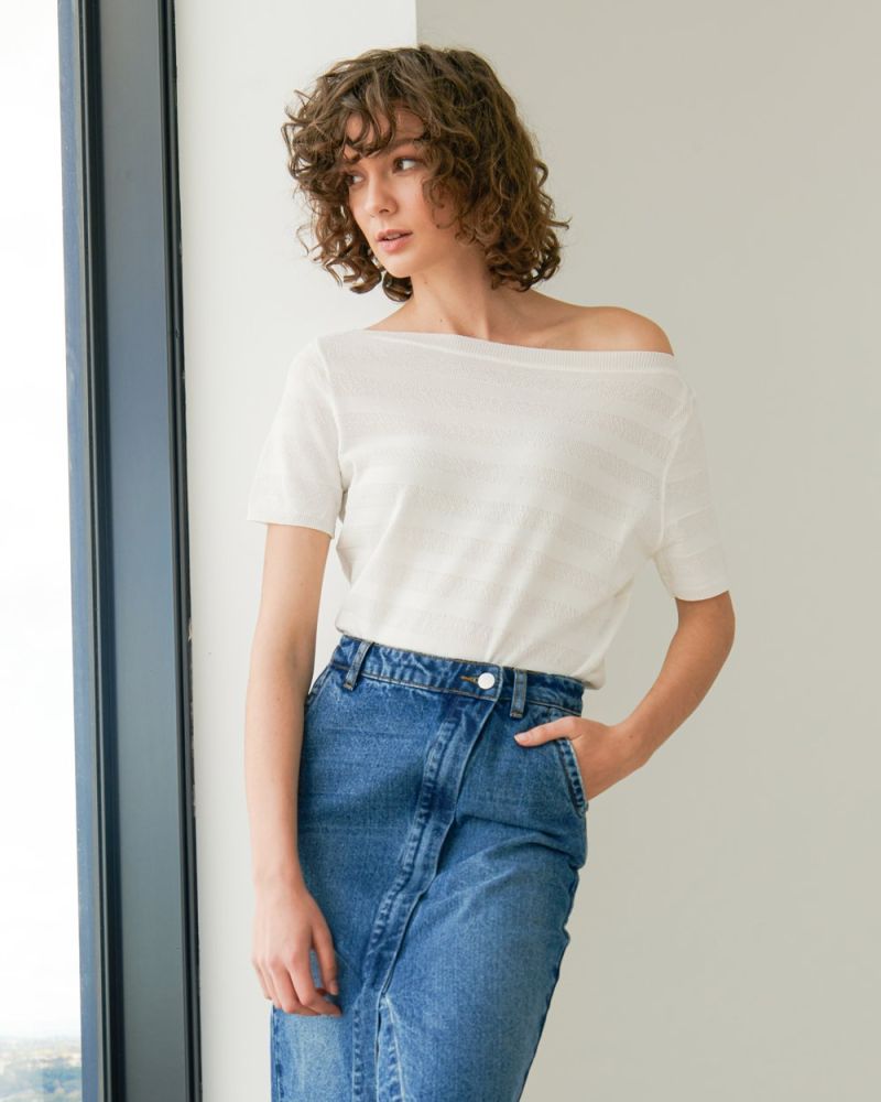 Lynette Boatneck Knit Top