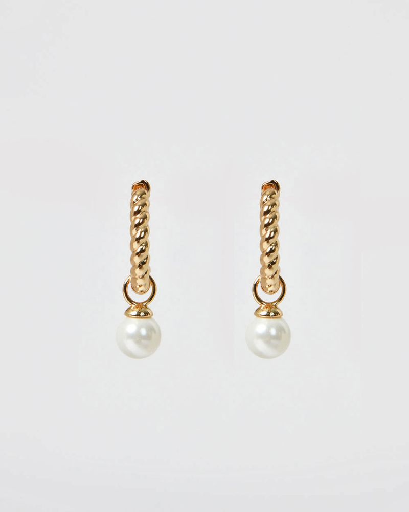 Melina 16k Gold Plated 2 Way Earrings