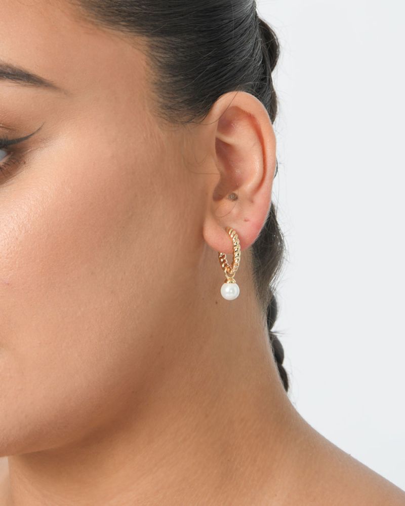 Melina 16k Gold Plated 2 Way Earrings