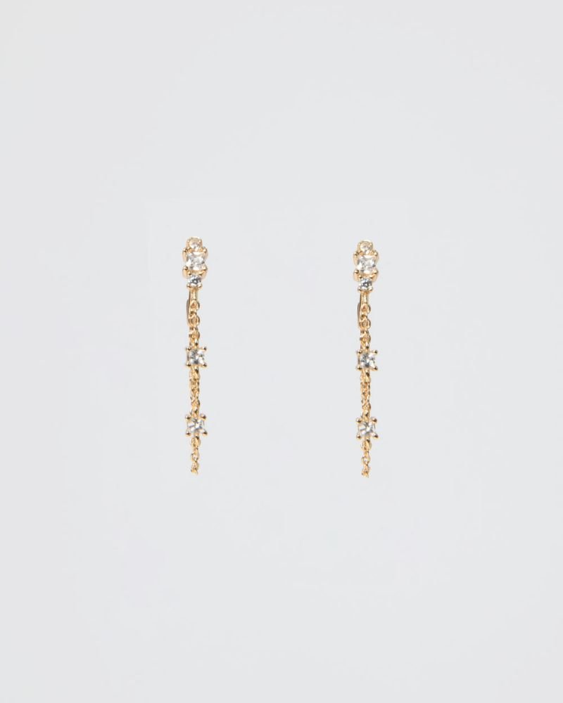Sade 16k Gold Plated Earrings