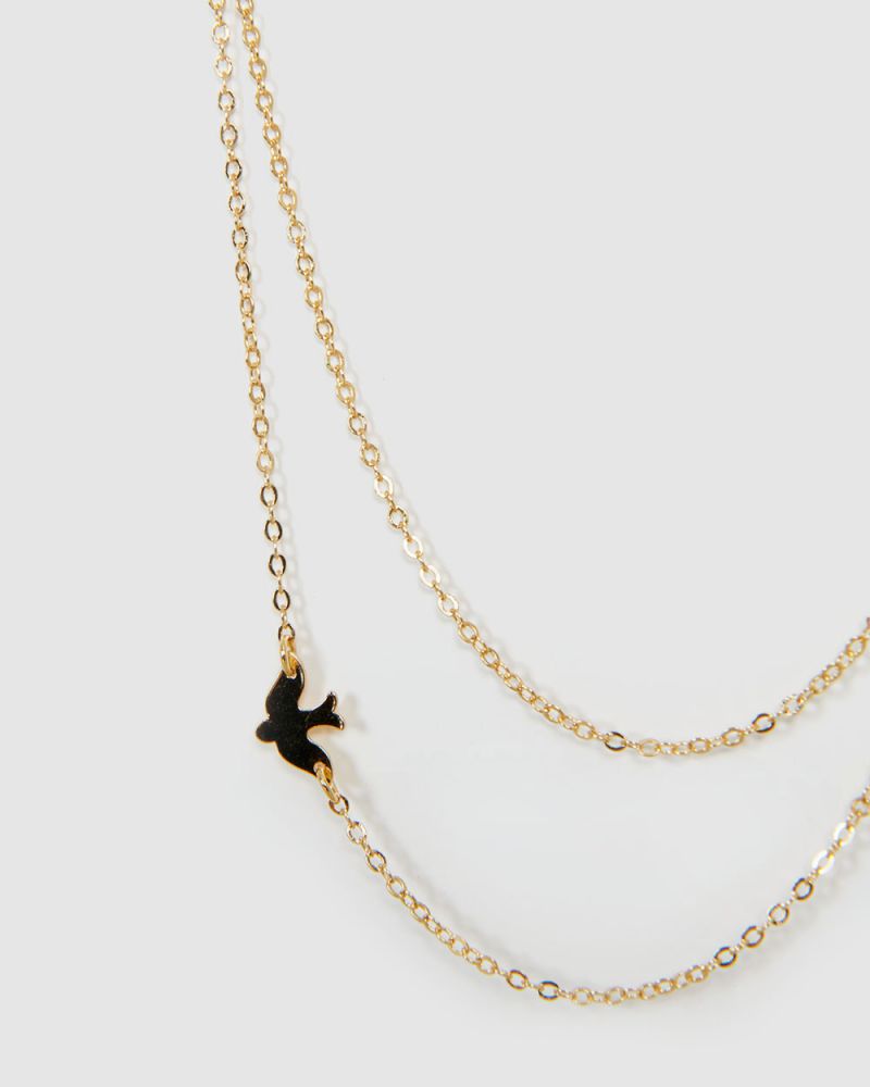 Quinn 16k Gold Plated Necklace