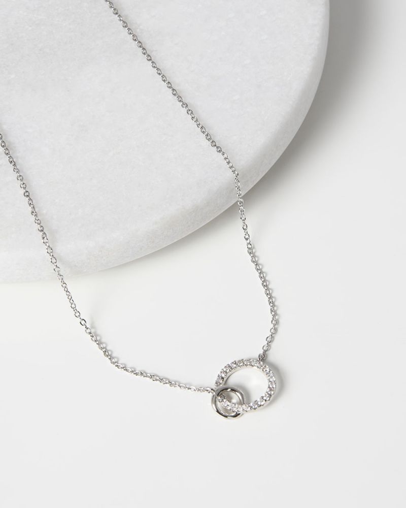 Shayla Sterling Silver Plated Necklace