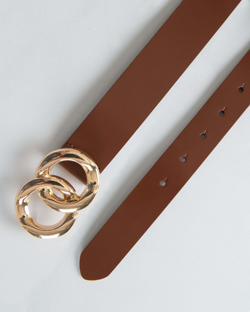Mabel  Leather Double Ring Belt