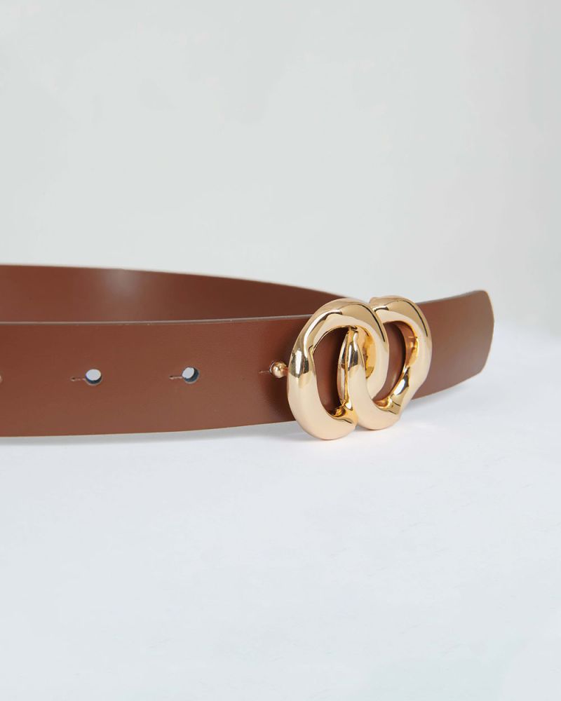 Mabel  Leather Double Ring Belt