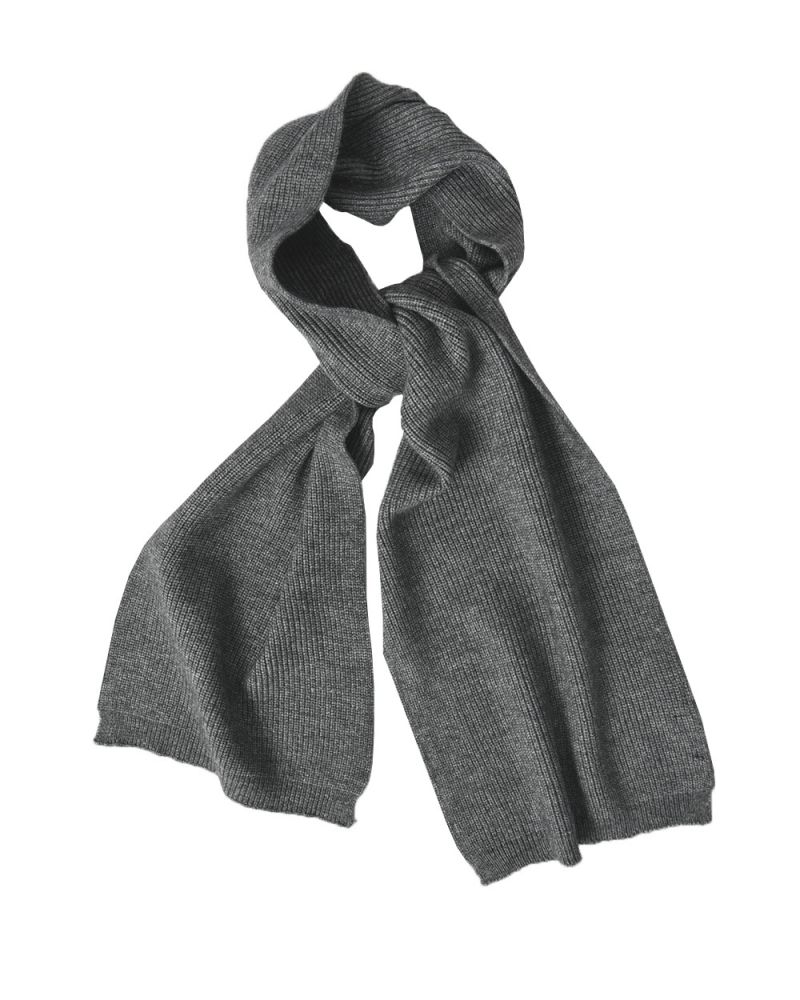 Lillie Wool Blend Ribbed Scarf