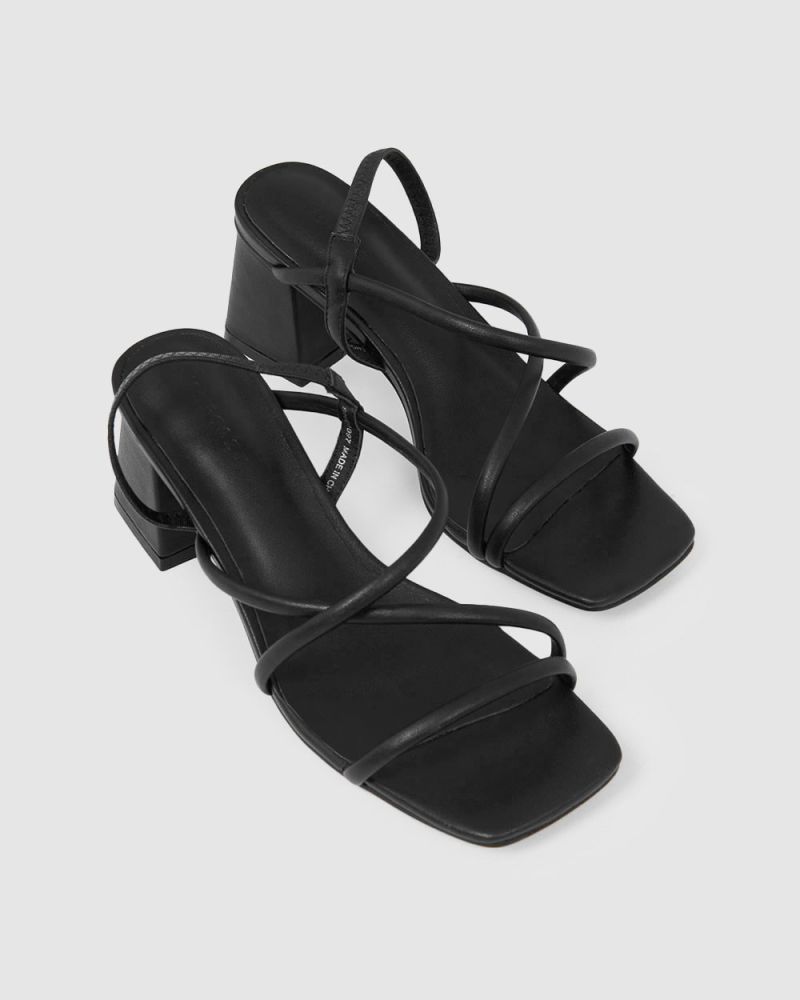 Emilia Leather Strap Heel