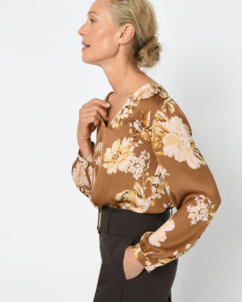 Athens Floral Dobby Blouse
