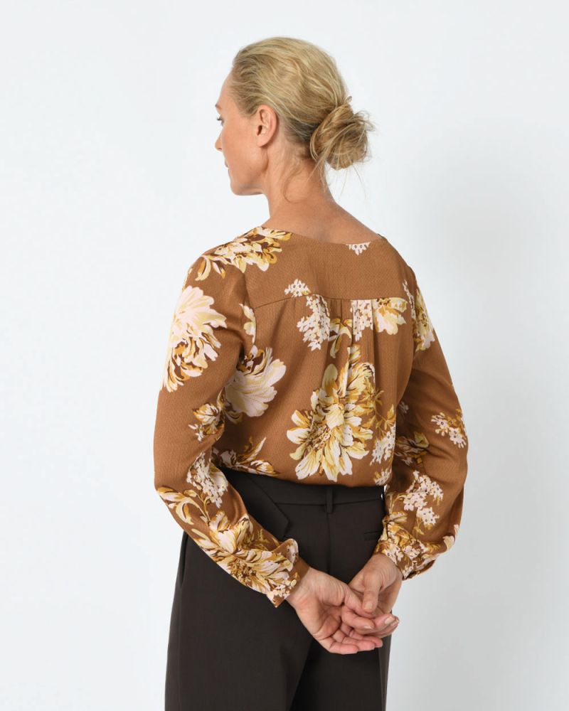 Athens Floral Dobby Blouse