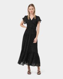 Minda Glitter Maxi Dress | Black | Forcast - Forcast AU