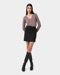 Julie Faux Suede Mini Skirt