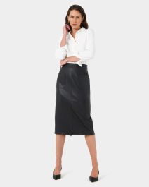 Can you iron faux leather skirt cheap