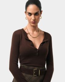 Henley Merino Button Up Knit 