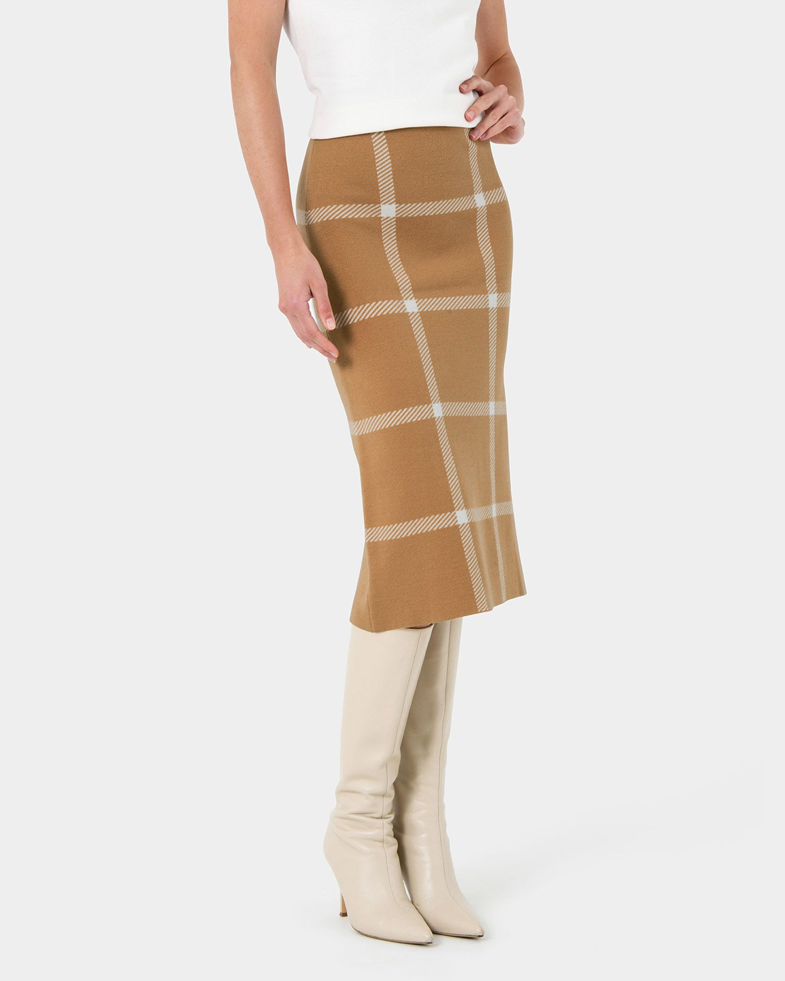 Evia Midi Knit Skirt