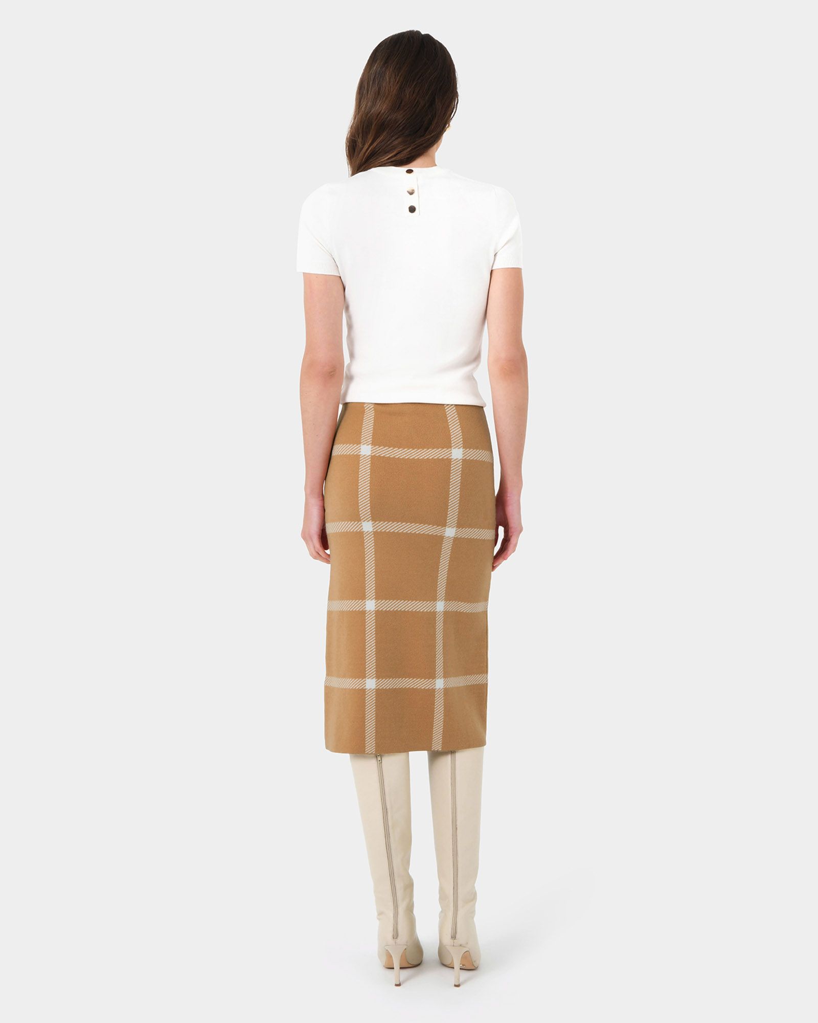 Evia Midi Knit Skirt