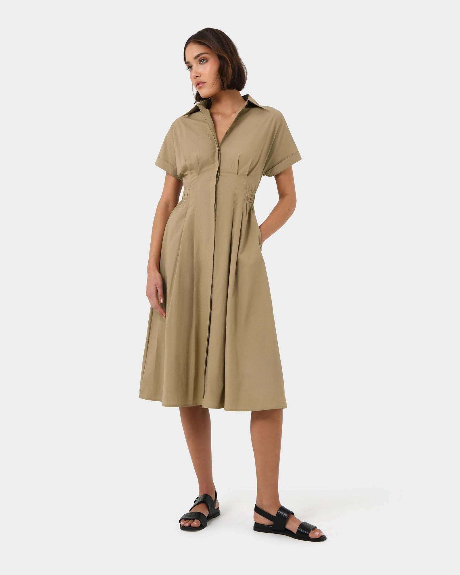Zara high neck frill top midi dress on sale